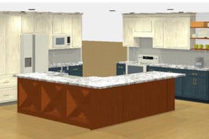 3D Rendering Kitchen